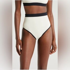 BONDI BORN Jayde High Waist Bikini Bottom, size Large, $165